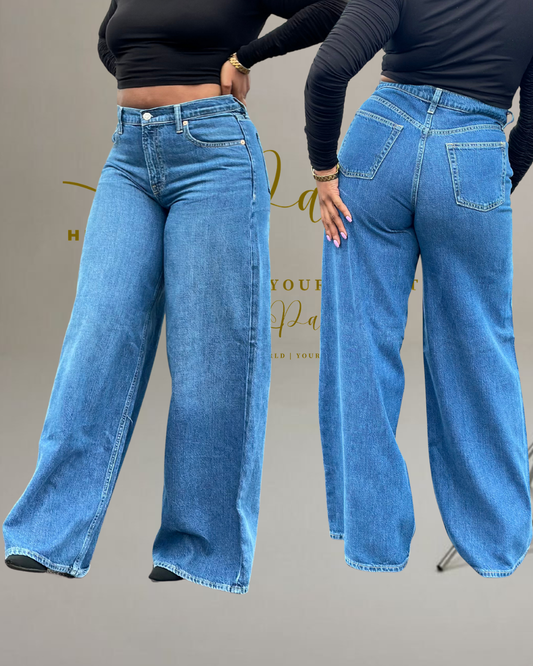 GAP LUXE WIDE-LEG DENIM
